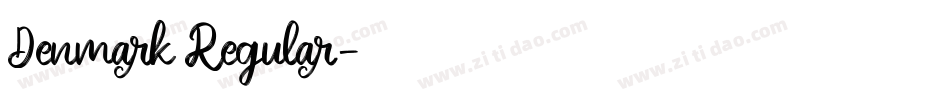 Denmark Regular字体转换